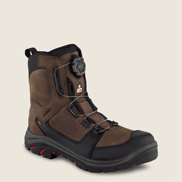 Bottes de Sécurité Red Wing - Trades - 8-Inch Boa® Waterproof Csa Toe - Marron/Noir - Homme 892BPQVY